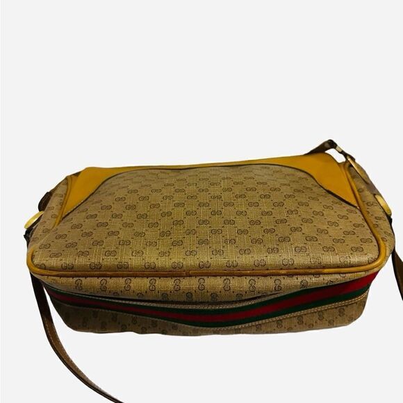 Gucci micro gg canvas and red and green web cross body bag - Picture 4 of 16